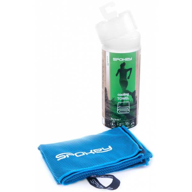 Spokey COSMO Chladící rychleschnoucí ručník 31x84 cm, modrý v plastic bag - klient  Spokey