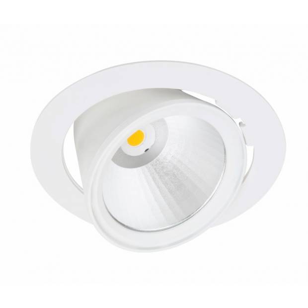 LED stropné svietidlo Lival Lean DL Ra90 teplá biela 3000°K BBL uhol 30° clona 180 mm