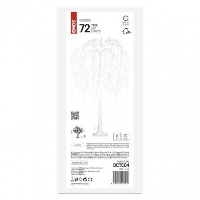 DCTC04 LED stromček, 120 cm, vnútorný a vonkajší, studená biela EMOS