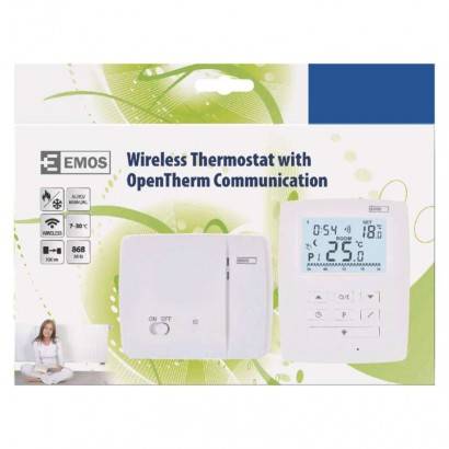 P5611OT Izbový termostat s komunikáciou OpenTherm, bezdrôtový, P5611OT EMOS