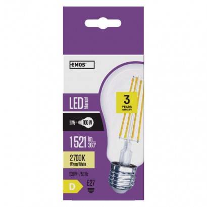Z74284 LED žiarovka Filament A67 11W E27 teplá biela EMOS osvetlenie