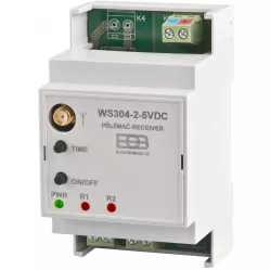 Prijímač na DIN lištu Un-5VDC WS304-2-5VDC