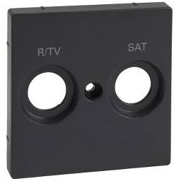 MTN299214 Centrálna doska s označením R/TV+SAT pre anténnu zásuvku Systém M antracit