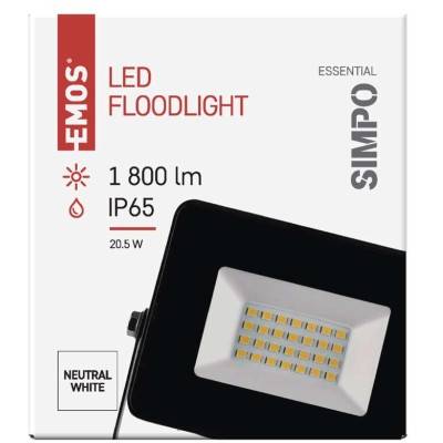 ZS2222 LED reflektor SIMPO 20,5W neutrálna biela EMOS osvetlenie