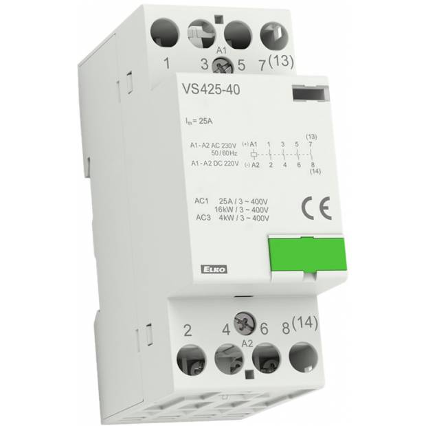 Inštalačný stykač VS425-40 230V AC/DC