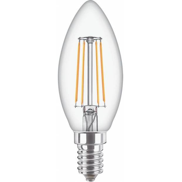 LED žiarovka luster 4,3W závit E14 náhrada za 40W žiarovku