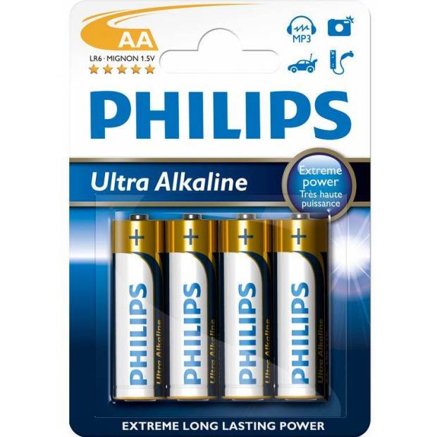 Ultra alkalické batérie AA LR6E4B/10 4xAA