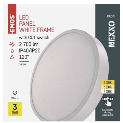ZM5153 LED svietidlo NEXXO, okrúhle, biele, 28,5 W, so zmenou CCT EMOS Lighting