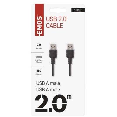 S70200 USB kábel 2.0 A vidlica - A vidlica 2m EMOS