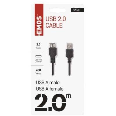 S70201 USB kábel 2.0 A vidlica - A zásuvka 2m EMOS