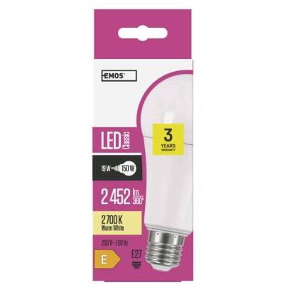 ZQ5183 LED žiarovka Classic A67 19W E27 teplá biela EMOS Lighting