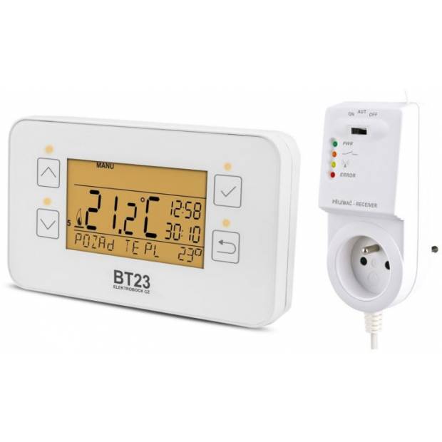 Bezdrôtový digitálny termostat Elektrobock BT23