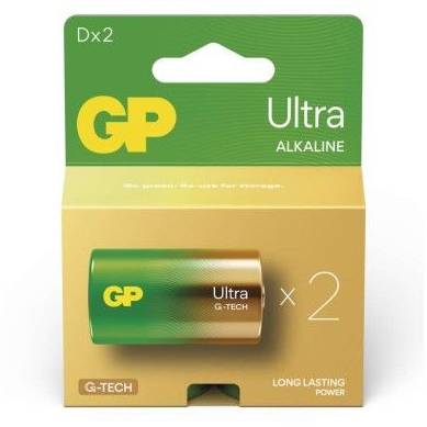 B02412 GP alkalická batéria ULTRA D (LR20) 2PP