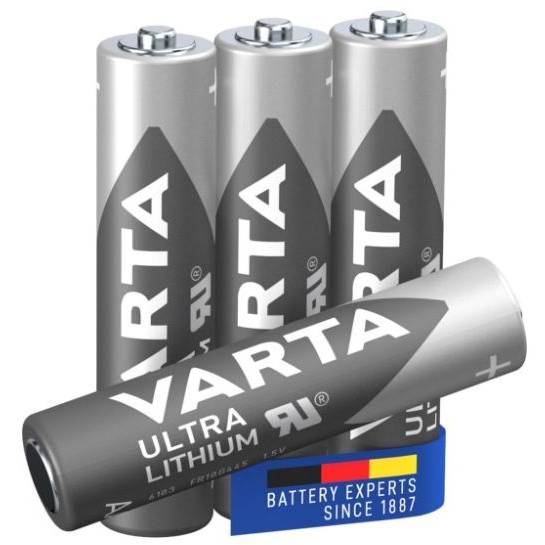 Batérie AAA Varta LITHIUM balenie blister 4ks