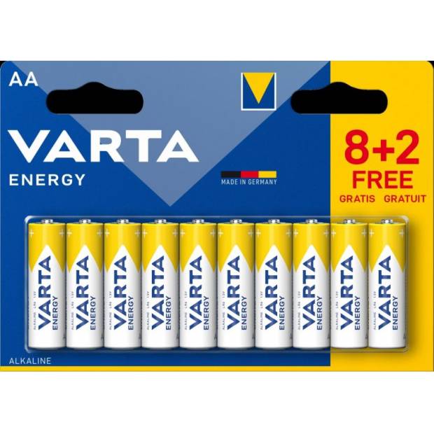 Sada 10 tužkových batérií Varta AA