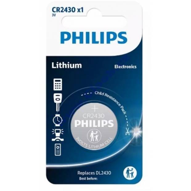 Philips CR2430/00B Lítiová gombíková batéria CR2430/00B