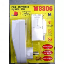 Prijímač zvonček gong WS306