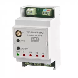 Prijímač na DIN lištu Un-5VDC WS304-4-5VDC